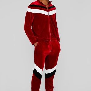 Velour tracksuit
